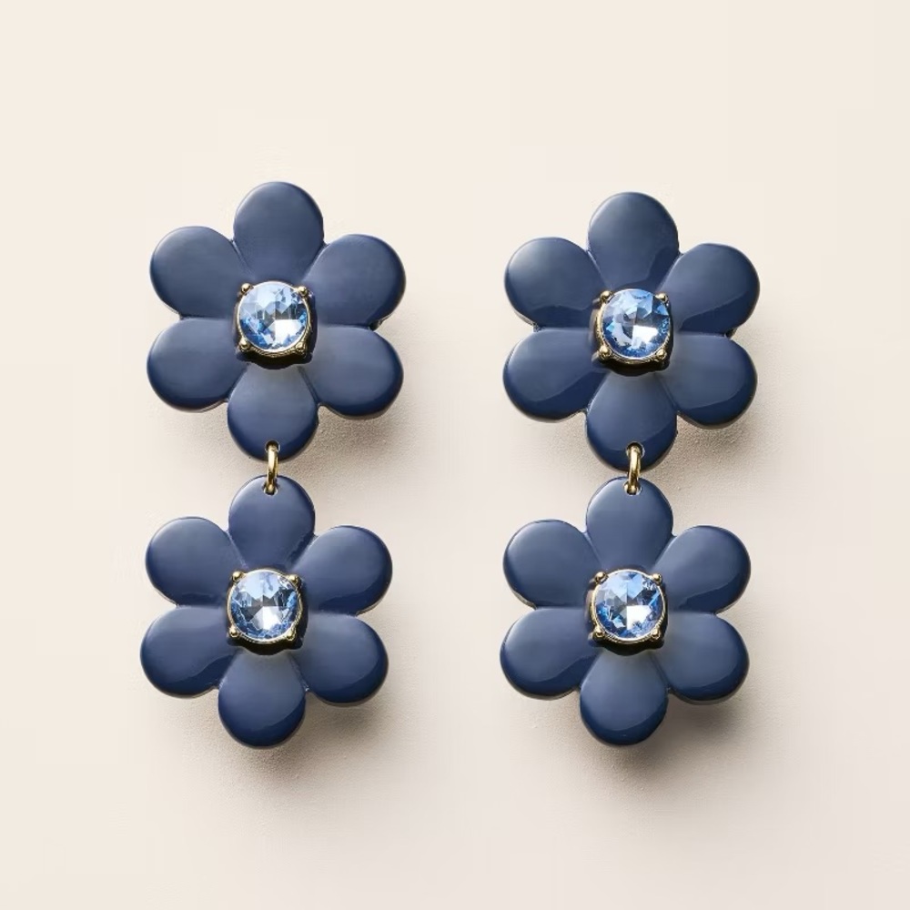 Floral Linear Earrings - kate spade new york x Target Blue
